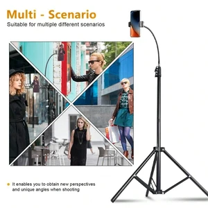 Bks Expandable Tripod Selfie Stick Set, 35cm Telescopic Hose, Flexible Rotation Angles, Cool Black Design, Compatible With Phones And Cameras Bks Expandable Tripod Selfie Stick Set, 35cm Telescopic Hose, Flexible Rotation Angles, Cool Black Design, Compatible With Phones And Cameras