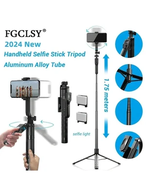 Bks Selfie Stick Tripod Phone Holder Stand 1.7M Balance Steady Shooting Live Wireless Bluetooth Remote Control Black Bks Selfie Stick Tripod Phone Holder Stand 1.7M Balance Steady Shooting Live Wireless Bluetooth Remote Control Black