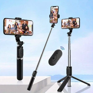 Bks One-Size Selfie Stick Tripod with Wireless Remote, 360° Rotation, Smartphone Stand for Travel Vlogging Live Streaming Bks One-Size Selfie Stick Tripod with Wireless Remote, 360° Rotation, Smartphone Stand for Travel Vlogging Live Streaming