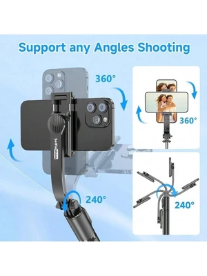 Bks Extendable Selfie Stick Tripod With Wireless Remote, Portable Lightweight Phone Holder Compatible with iPhone Android Smartphone Bks Extendable Selfie Stick Tripod With Wireless Remote, Portable Lightweight Phone Holder Compatible with iPhone Android Smartphone