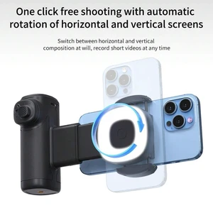 Bks Smartphone Camera Grip Stabilizer with Fill Light and Bluetooth Shutter, 90 Degree Rotating Handle for Vlog Selfie Bks Smartphone Camera Grip Stabilizer with Fill Light and Bluetooth Shutter, 90 Degree Rotating Handle for Vlog Selfie