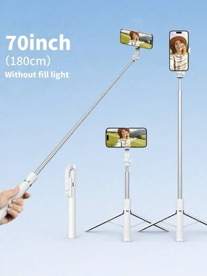 Bks 70 Inch Extendable Selfie Stick Tripod With Wireless Remote & Fill Light Compatible With iPhone Android Smartphone For Travel Vlog Video Bks 70 Inch Extendable Selfie Stick Tripod With Wireless Remote & Fill Light Compatible With iPhone Android Smartphone For Travel Vlog Video