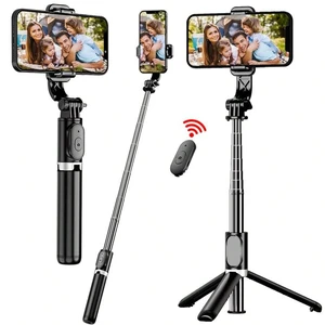 Bks 40-Inch Retractable Selfie Stick Tripod With Wireless Remote, 360 Rotation, Anti-Shake Stand For Smartphone Live Streaming Travel Vlogs Bks 40-Inch Retractable Selfie Stick Tripod With Wireless Remote, 360 Rotation, Anti-Shake Stand For Smartphone Live Streaming Travel Vlogs