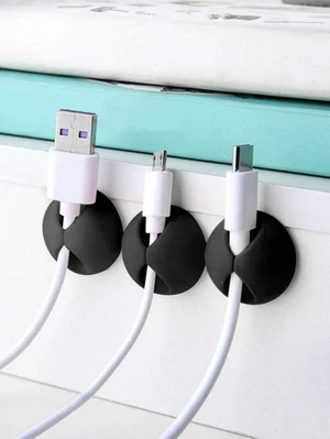 Bks 3pcs Desktop Cable Organizer Data Line Fixer Minimalist Phone Storage Holder Reusable Charging Tie Bks 3pcs Desktop Cable Organizer Data Line Fixer Minimalist Phone Storage Holder Reusable Charging Tie