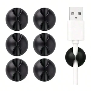 Bks 6 Pack Cord Cable Organizer Clips Black Durable Plastic Anti-Slip Holder For Desk Nightstand Phone Charger Wire Management Bks 6 Pack Cord Cable Organizer Clips Black Durable Plastic Anti-Slip Holder For Desk Nightstand Phone Charger Wire Management