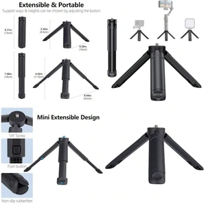 Bks Mini Tripod Desktop Stand Grip Handle - Ultra Portable Geared Head DSLR Webcam Phone 1/4 Mount 2oz Lightweight Bks Mini Tripod Desktop Stand Grip Handle - Ultra Portable Geared Head DSLR Webcam Phone 1/4 Mount 2oz Lightweight
