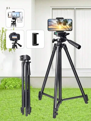 Bks 51 Inch Adjustable Aluminum Travel Video Tripod for Mobile Camera Live Streaming with Fill Light Bks 51 Inch Adjustable Aluminum Travel Video Tripod for Mobile Camera Live Streaming with Fill Light