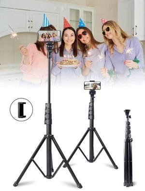 Bks 130cm Aluminum Tripod, 360 Rotatable Foldable Telescopic Stand With Phone Clip For Selfies Video Recording Zoom Meetings Photography Bks 130cm Aluminum Tripod, 360 Rotatable Foldable Telescopic Stand With Phone Clip For Selfies Video Recording Zoom Meetings Photography