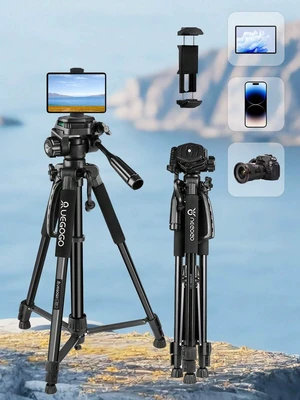 Bks 60-Inch Aluminum Alloy Selfie Stick Tripod Wide Adjustable Phone Clip Compatible With Smartphones Tablets IOS Android Bks 60-Inch Aluminum Alloy Selfie Stick Tripod Wide Adjustable Phone Clip Compatible With Smartphones Tablets IOS Android