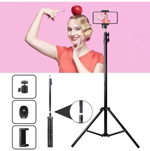 Bks Multi-Function Tripod for Mobile Phone and DSLR Camera, Adjustable Telescopic Rod with Gimbal and Clip, Lightweight Portable Stand for Live Streaming Travel Outdoor Photography Bks Multi-Function Tripod for Mobile Phone and DSLR Camera, Adjustable Telescopic Rod with Gimbal and Clip, Lightweight Portable Stand for Live Streaming Travel Outdoor Photography