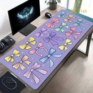 Bks 60cm*35cm*3mm Large Gaming Mouse Pad Desk Mat With Colorful Bowknot Pattern - Non-Slip Washable Rubber Base, Dirt-Resistant For PC Bks 60cm*35cm*3mm Large Gaming Mouse Pad Desk Mat With Colorful Bowknot Pattern - Non-Slip Washable Rubber Base, Dirt-Resistant For PC