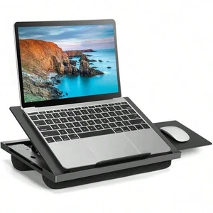 Bks Adjustable Lap Desk with 6 Angles Detachable Mouse Pad Dual Cushion Laptop Stand for Sofa Bed Car Work Table Writing Board Bks Adjustable Lap Desk with 6 Angles Detachable Mouse Pad Dual Cushion Laptop Stand for Sofa Bed Car Work Table Writing Board