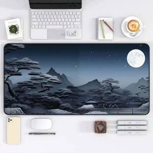 Bks Large Desk Mat Mouse Pad, 30x70cm Extended Gaming Surface, Japanese Aesthetic Design, Non-Slip Rubber Base for Office and Home Workstations Bks Large Desk Mat Mouse Pad, 30x70cm Extended Gaming Surface, Japanese Aesthetic Design, Non-Slip Rubber Base for Office and Home Workstations