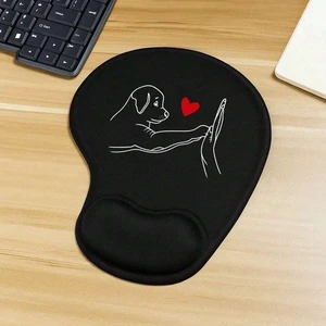 Bks 1PC Cute Mouse Pad With Wrist Rest Cartoon Dog Heart Print Desk Mat Gaming Office Accessories Bks 1PC Cute Mouse Pad With Wrist Rest Cartoon Dog Heart Print Desk Mat Gaming Office Accessories