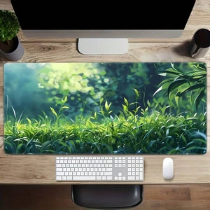 Bks Extra Large Gaming Mouse Pad 11.8 x 31.5 Inch Silicone Desk Mat Non Slip Rubber Base Washable Precision Edges Green Plant Design Bks Extra Large Gaming Mouse Pad 11.8 x 31.5 Inch Silicone Desk Mat Non Slip Rubber Base Washable Precision Edges Green Plant Design