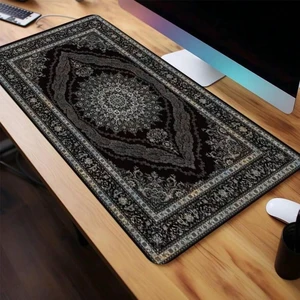 Bks Multicolor Vintage Persian Carpet Pattern Mouse Pad, 23.6x13.8 Inch Gaming Desk Mat, Non-Slip Rubber Base Stitched Edge for Home Office Bks Multicolor Vintage Persian Carpet Pattern Mouse Pad, 23.6x13.8 Inch Gaming Desk Mat, Non-Slip Rubber Base Stitched Edge for Home Office
