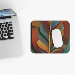 Bks 9.84x11.81in Earth-Tone Eagle Feather Mouse Pad | Colorful Retro Desk Mat, Polyester Fabric with Rubber Base for Office Gaming Bks 9.84x11.81in Earth-Tone Eagle Feather Mouse Pad | Colorful Retro Desk Mat, Polyester Fabric with Rubber Base for Office Gaming