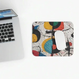 Bks Dancing Shapes Joy Mouse Pad, Colorful Retro Geometric Desk Mat, 9.84x11.81in Polyester Non-Slip Gaming Office Desktop Accessory Bks Dancing Shapes Joy Mouse Pad, Colorful Retro Geometric Desk Mat, 9.84x11.81in Polyester Non-Slip Gaming Office Desktop Accessory