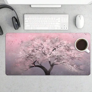 Bks Pink Cherry Blossom Tree Mouse Pad 11.81x27.56 In, Extended Desk Mat Large Gaming Mouse Pad, Non-Slip Base For Office & Gaming Setup Bks Pink Cherry Blossom Tree Mouse Pad 11.81x27.56 In, Extended Desk Mat Large Gaming Mouse Pad, Non-Slip Base For Office & Gaming Setup