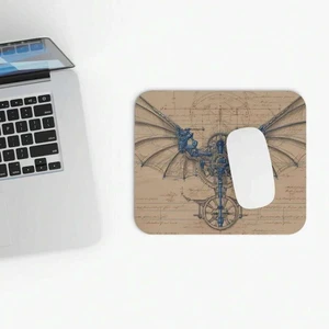 Bks 9.84x11.81in Wings Of Invention Mouse Pad | Mechanical Wings Bluebird, Desk Accessories, Christmas Gift Idea, Desk Decor, Office Supplies Bks 9.84x11.81in Wings Of Invention Mouse Pad | Mechanical Wings Bluebird, Desk Accessories, Christmas Gift Idea, Desk Decor, Office Supplies