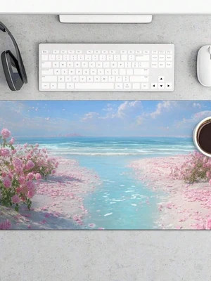 Bks Pink BeachGame Mouse Pad | Anti-Slip Rubber Base, Washable, Very Suitable For Use In Gaming, Computer And Desk Decoration Bks Pink BeachGame Mouse Pad | Anti-Slip Rubber Base, Washable, Very Suitable For Use In Gaming, Computer And Desk Decoration