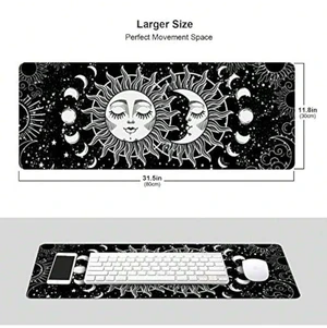 Bks Oversized Gaming Mouse Pad XL 80x30cm White Cherry Blossom Design Stitched Edges Non-Slip Rubber Base for Keyboard and Mouse Bks Oversized Gaming Mouse Pad XL 80x30cm White Cherry Blossom Design Stitched Edges Non-Slip Rubber Base for Keyboard and Mouse