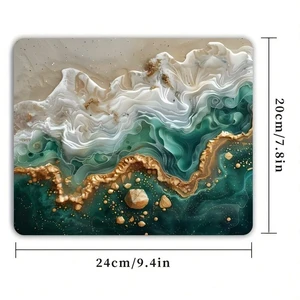Bks Gilded Marble Print Non-Slip Rubber Gaming Mouse Pad, Smooth Gliding Surface, Square Design for Office Laptop Desktop Bks Gilded Marble Print Non-Slip Rubber Gaming Mouse Pad, Smooth Gliding Surface, Square Design for Office Laptop Desktop