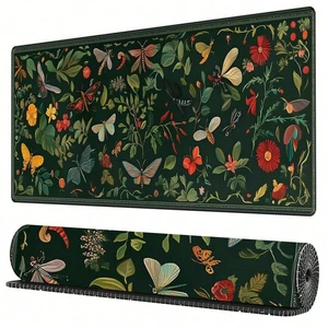 Bks Extended Gaming Mouse Pad 35.4x15.7 Inch Large Non-Slip Rubber Base Stitched Edges Keyboard Mouse Mat For Work Game Office Home Green Insect Design Bks Extended Gaming Mouse Pad 35.4x15.7 Inch Large Non-Slip Rubber Base Stitched Edges Keyboard Mouse Mat For Work Game Office Home Green Insect Design