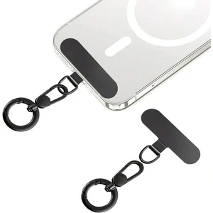 Bks Black Stainless Steel Phone Tether Tab with Spring O Ring 360 Rotatable Cell Phone Lanyard Patch Ultra Universal Pad Compatible With Most Smartphones Bks Black Stainless Steel Phone Tether Tab with Spring O Ring 360 Rotatable Cell Phone Lanyard Patch Ultra Universal Pad Compatible With Most Smartphones