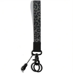 Bks Mobile Phone Lanyard Wrist Strap Black Leopard Pattern Keychain Rope for Wallet Keys Compatible with Android and Most Smartphones Bks Mobile Phone Lanyard Wrist Strap Black Leopard Pattern Keychain Rope for Wallet Keys Compatible with Android and Most Smartphones