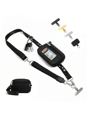 Bks 1pcs Adjustable Phone Lanyard 21.65 Inch Neck Strap Anti-Theft Crossbody Clip For Secure Smartphone Carrying Bks 1pcs Adjustable Phone Lanyard 21.65 Inch Neck Strap Anti-Theft Crossbody Clip For Secure Smartphone Carrying