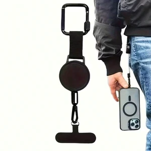 Bks Retractable Black Phone Lanyard Strap With Carabiner Clip - Secure Adjustable Anti-Loss Phone Chain For Android Smartphone, Travel Work Hiking Summer Outdoor Activities Gift Bks Retractable Black Phone Lanyard Strap With Carabiner Clip - Secure Adjustable Anti-Loss Phone Chain For Android Smartphone, Travel Work Hiking Summer Outdoor Activities Gift