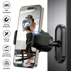 Bks 360 Rotating Magnetic Phone Mount Gym Edition Portable Holder Secure Metal Surface Attachment Compatible With Smartphones 4.7 to 7 Inches Bks 360 Rotating Magnetic Phone Mount Gym Edition Portable Holder Secure Metal Surface Attachment Compatible With Smartphones 4.7 to 7 Inches