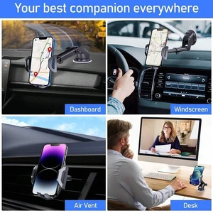 Bks Universal Car Phone Holder Dashboard Windshield Vent Mount Adjustable Angles Carbon Fiber Black for iPhone Android Bks Universal Car Phone Holder Dashboard Windshield Vent Mount Adjustable Angles Carbon Fiber Black for iPhone Android