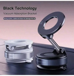 Bks Super Strong N52 Magnetic Phone Holder, Upgraded Aluminum Alloy, 360° Rotatable And Foldable Design With Vacuum Suction Cup - Perfect For Car Dashboards, Bathroom Tiles And Glass Surfaces Compatib Bks Super Strong N52 Magnetic Phone Holder, Upgraded Aluminum Alloy, 360° Rotatable And Foldable Design With Vacuum Suction Cup - Perfect For Car Dashboards, Bathroom Tiles And Glass Surfaces Compatib
