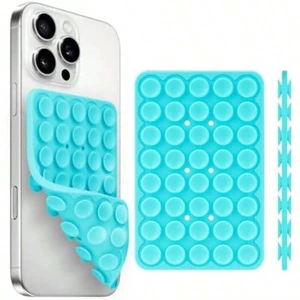 Bks 4-Pack Silicone Suction Cup Phone Mount Double Sided Holder Strong Grip Stand for Selfies Videos Compatible with iPhone and Android Sky Blue Bks 4-Pack Silicone Suction Cup Phone Mount Double Sided Holder Strong Grip Stand for Selfies Videos Compatible with iPhone and Android Sky Blue