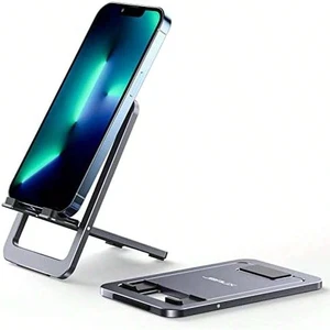 Bks Cell Phone Stand Foldable Aluminum Adjustable Holder For Desk Portable Travel Office Accessories Compatible With iPhone Samsung Kindle Bks Cell Phone Stand Foldable Aluminum Adjustable Holder For Desk Portable Travel Office Accessories Compatible With iPhone Samsung Kindle
