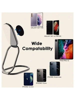 Bks 360° Rotation Metal Phone Ring Holder Finger Kickstand Grip for Magnetic Car Mount Foldable Stand Compatible with iPhone Android Smartphones Bks 360° Rotation Metal Phone Ring Holder Finger Kickstand Grip for Magnetic Car Mount Foldable Stand Compatible with iPhone Android Smartphones