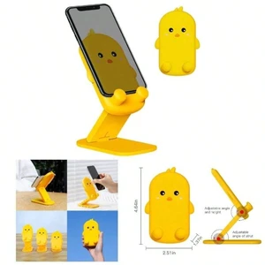 Bks Foldable Adjustable Silicone Phone Stand Desk Holder Anti-Slip Compatible With iPhone Android Tablet Bks Foldable Adjustable Silicone Phone Stand Desk Holder Anti-Slip Compatible With iPhone Android Tablet