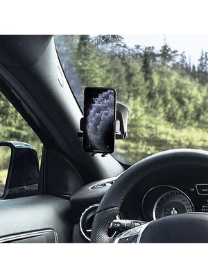 Bks Universal Car Phone Mount Dashboard Windshield Holder One Touch Lock Compatible iPhone Android Smartphone Bks Universal Car Phone Mount Dashboard Windshield Holder One Touch Lock Compatible iPhone Android Smartphone