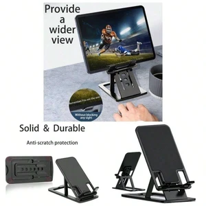 Bks Foldable Desktop Phone Stand Adjustable Angle Portable Holder for All Smartphones Tablets Up to 10 Inch Stable Non Slip Base Black Bks Foldable Desktop Phone Stand Adjustable Angle Portable Holder for All Smartphones Tablets Up to 10 Inch Stable Non Slip Base Black