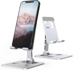 Bks Cell Phone Stand For Desk - 360 Rotation Sturdy Adjustable Desktop Holder Foldable Mobile Stand Office Accessories for iPhone Galaxy Bks Cell Phone Stand For Desk - 360 Rotation Sturdy Adjustable Desktop Holder Foldable Mobile Stand Office Accessories for iPhone Galaxy