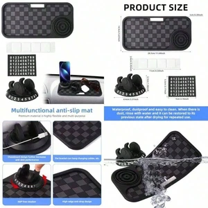 Bks Multifunctional Car Anti-Slip Phone Holder Mat 360 Rotatable Dashboard Stand Non Slip Pad for Mobile Cell Phones Bks Multifunctional Car Anti-Slip Phone Holder Mat 360 Rotatable Dashboard Stand Non Slip Pad for Mobile Cell Phones