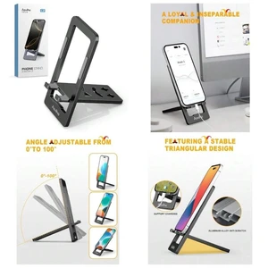 Bks Ultra-Thin Foldable Aluminum Phone Stand Holder For Desk Travel Portable Compatible With IPhone All Models Fits 3.7 To 7 Inch Devices Black Bks Ultra-Thin Foldable Aluminum Phone Stand Holder For Desk Travel Portable Compatible With IPhone All Models Fits 3.7 To 7 Inch Devices Black
