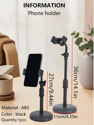 Bks Adjustable Rotating Waterproof ABS Desktop Tripod Phone Stand for Video Watching Live Streaming Hands-Free Support Gift Bks Adjustable Rotating Waterproof ABS Desktop Tripod Phone Stand for Video Watching Live Streaming Hands-Free Support Gift