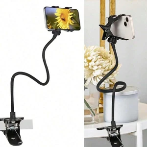 Bks Flexible Gooseneck Phone Holder Bed Desk Mount 360° Adjustable Clamp Clip Overhead Stand for 4-7 Inch Cellphone Bks Flexible Gooseneck Phone Holder Bed Desk Mount 360° Adjustable Clamp Clip Overhead Stand for 4-7 Inch Cellphone