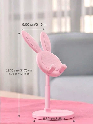 Bks Bunny Phone Stand Adjustable Holder For Desk Tablet Use Cute Design Bks Bunny Phone Stand Adjustable Holder For Desk Tablet Use Cute Design