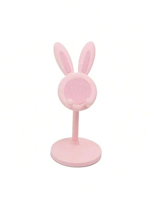 Bks Adjustable Height Cartoon Rabbit Phone Stand, Waterproof Silicone Desktop Mount for iPhone Android, 360 Rotating Strong Load Bearing Home Office Gift Bks Adjustable Height Cartoon Rabbit Phone Stand, Waterproof Silicone Desktop Mount for iPhone Android, 360 Rotating Strong Load Bearing Home Office Gift