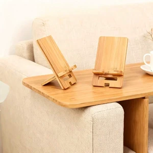 Bks Adjustable Bamboo & Wood Phone Stand, Multi-Angle Desktop Holder for Home Office Bedside Viewing Bks Adjustable Bamboo & Wood Phone Stand, Multi-Angle Desktop Holder for Home Office Bedside Viewing