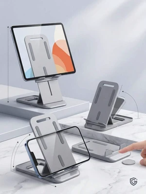 Bks Adjustable Mini Foldable Phone Stand, Ultra-Thin Portable Desktop Holder With Stable Base, Extendable Compact Design For Smartphones And Tablets Bks Adjustable Mini Foldable Phone Stand, Ultra-Thin Portable Desktop Holder With Stable Base, Extendable Compact Design For Smartphones And Tablets